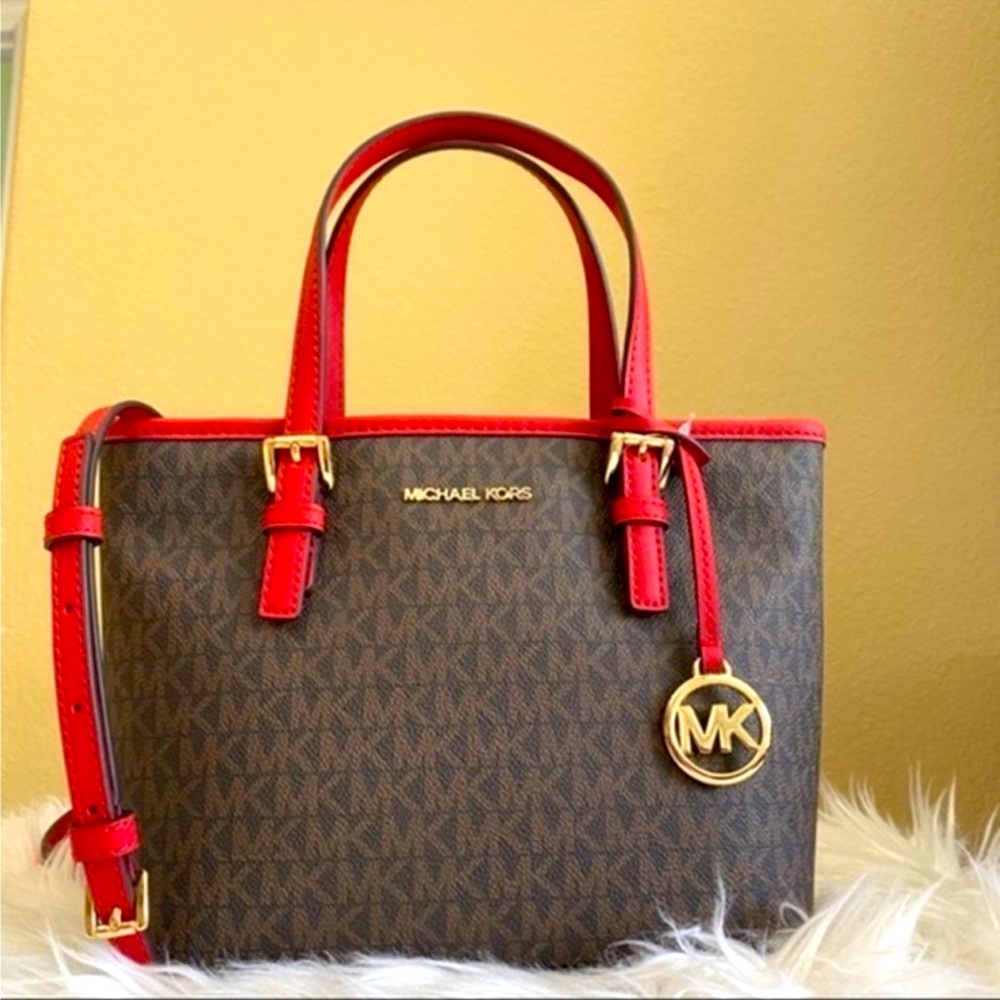 Michael Kors Jet Set Carryall Convertible Tote Crossbody NWT